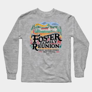 Foster Family Reunion - Black Text Long Sleeve T-Shirt